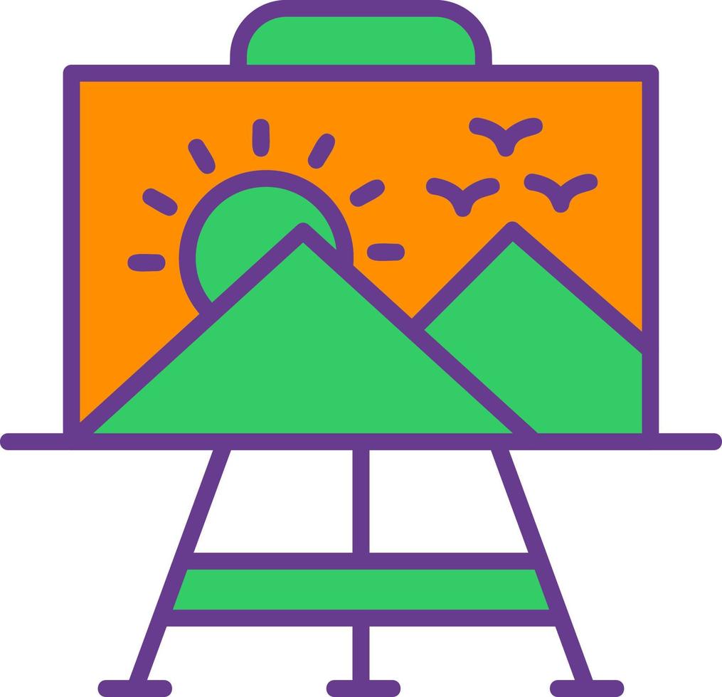 Paint Canvas Creative Icon Design vector