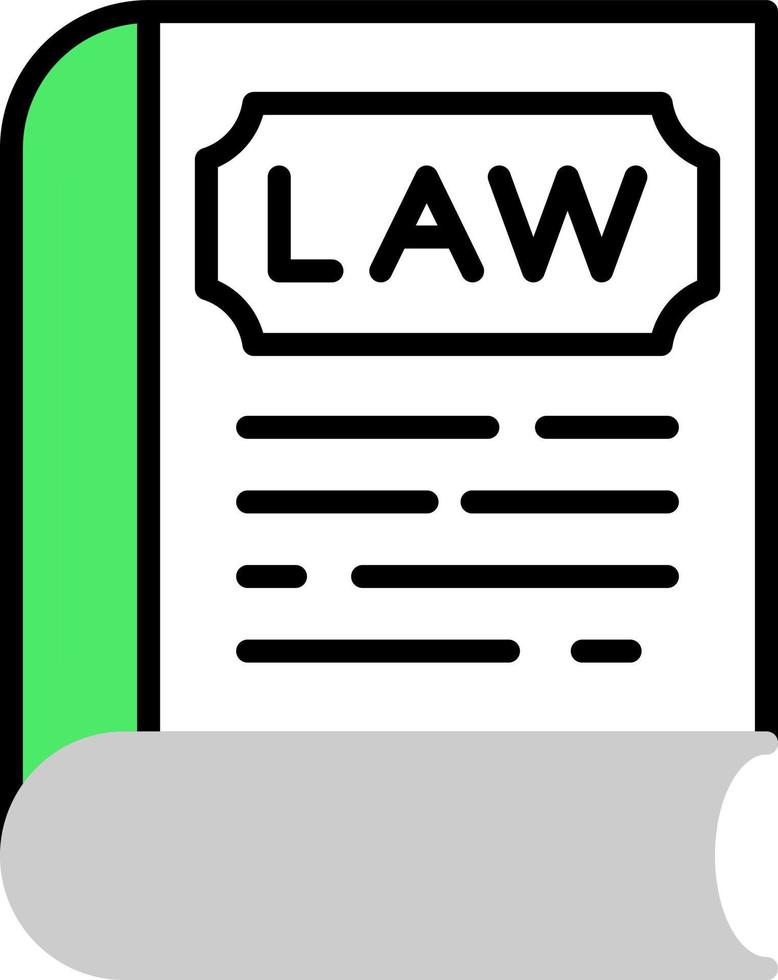 Law Book Creative Icon Design vector