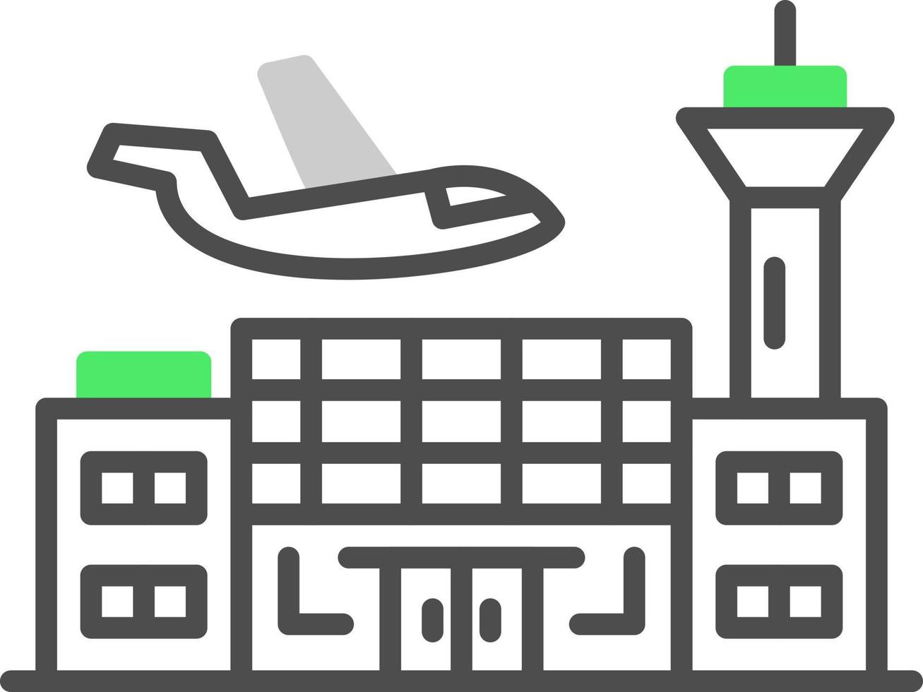 Airport Creative Icon Design vector