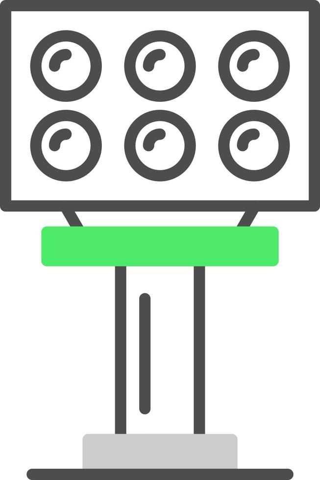 Stadium Light Creative Icon Design vector