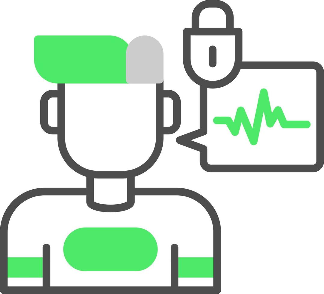 Biometric Creative Icon Design vector