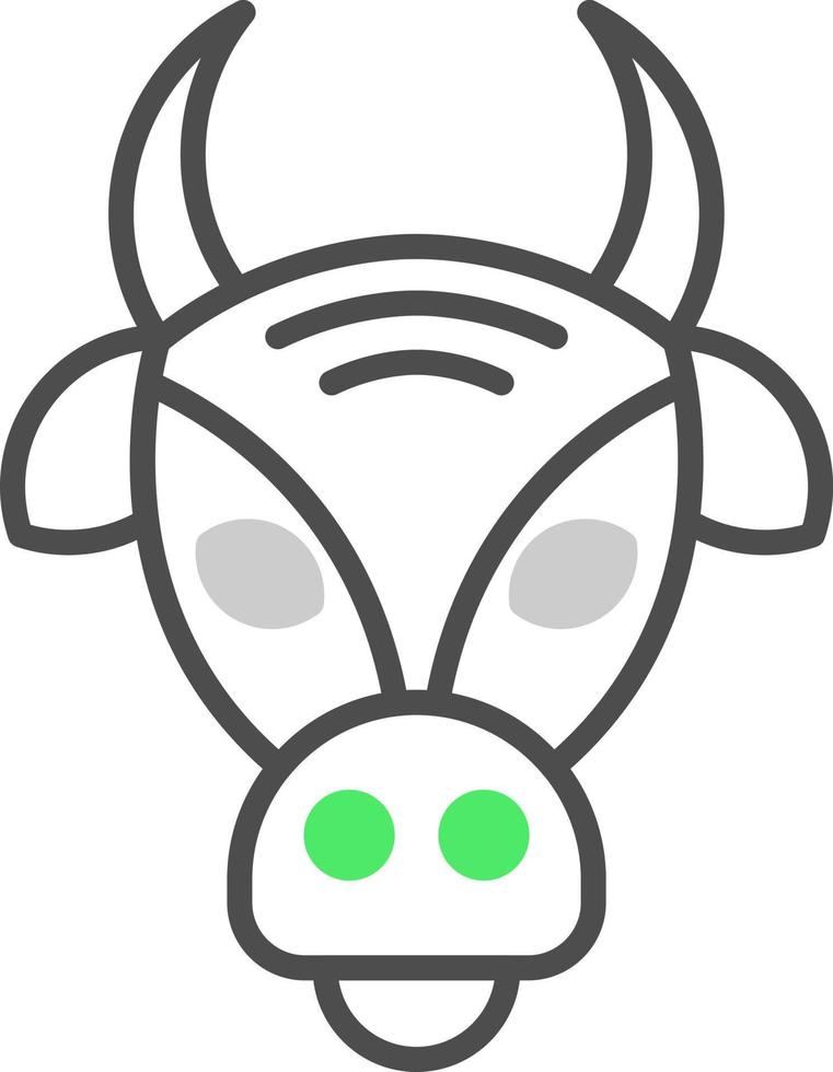 diseño de icono creativo de vaca vector