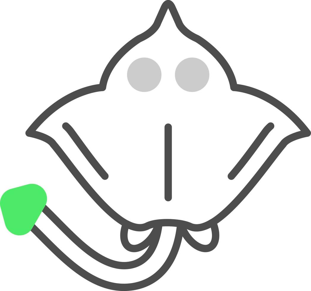 diseño de icono creativo de mantarraya vector