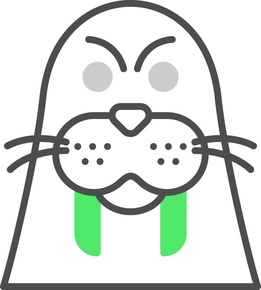 Walrus Creative Icon Design vector