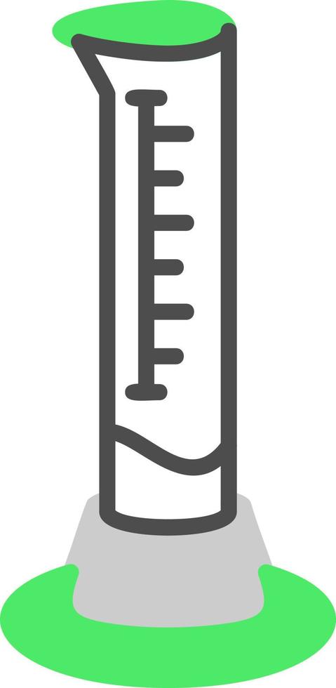 Graduated Cylinder Creative Icon Design vector