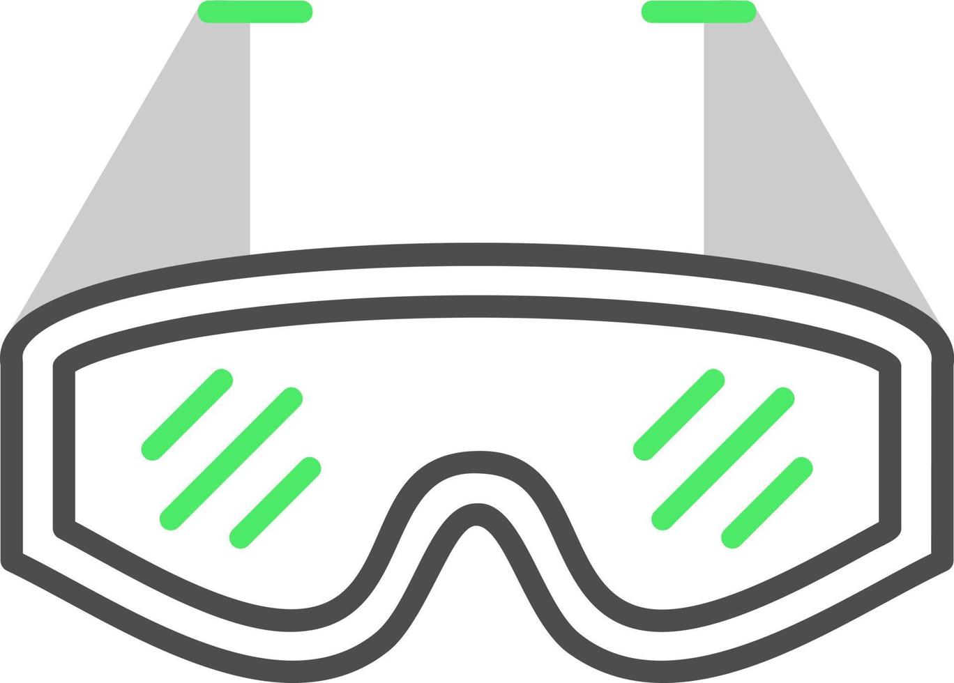 gafas de laboratorio diseño de icono creativo vector