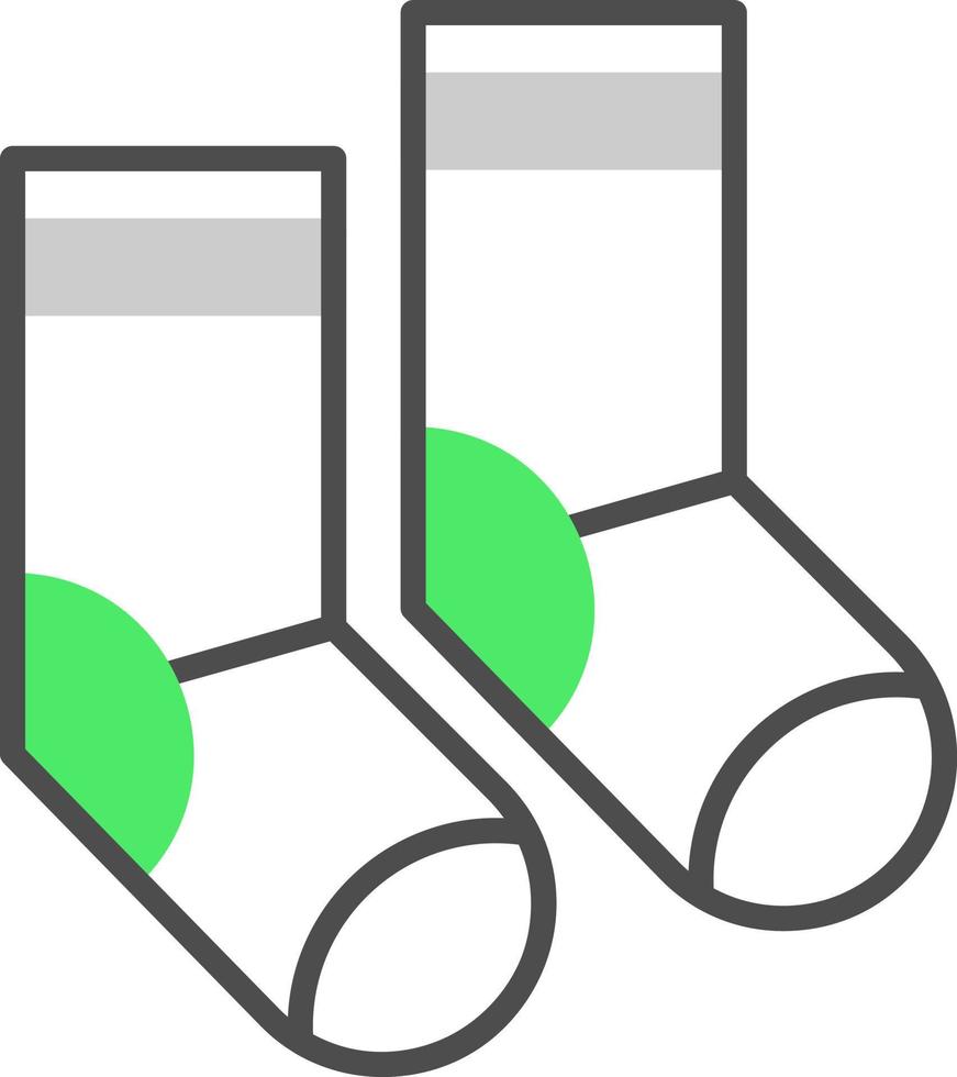 diseño de icono creativo de calcetines vector