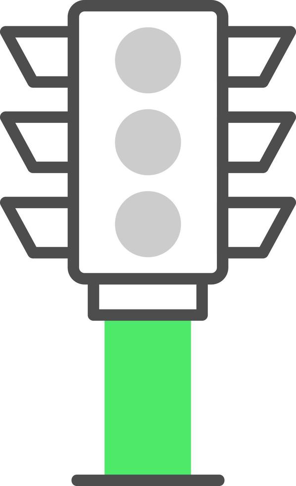 Traffic Light Creative Icon Design vector