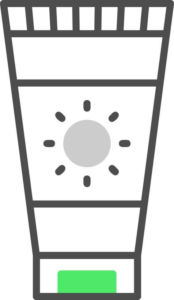 Sunscreen Creative Icon Design vector