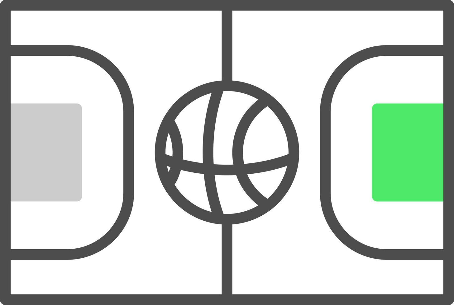 Basketball Court Creative Icon Design vector