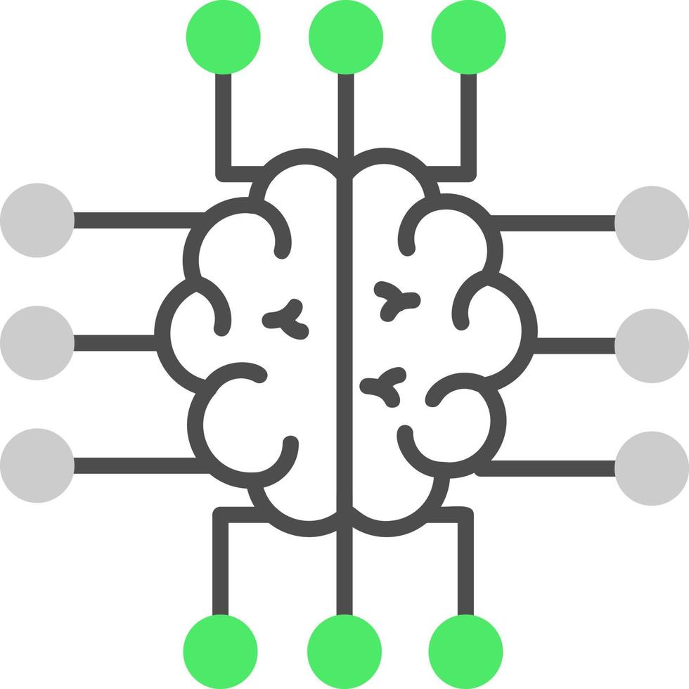Neuroimaging Creative Icon Design vector