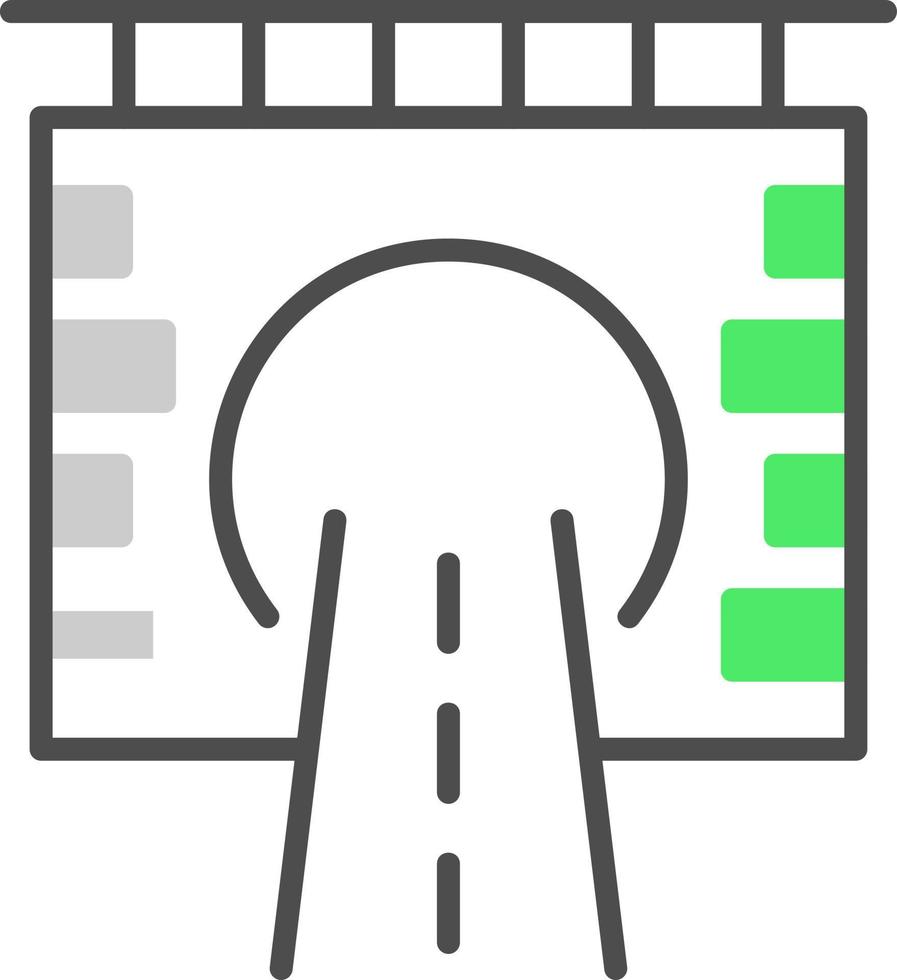 diseño de icono creativo de túnel vector