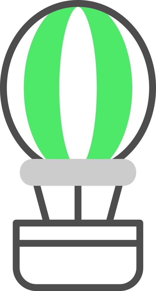 Hot Air Balloon Creative Icon Design vector