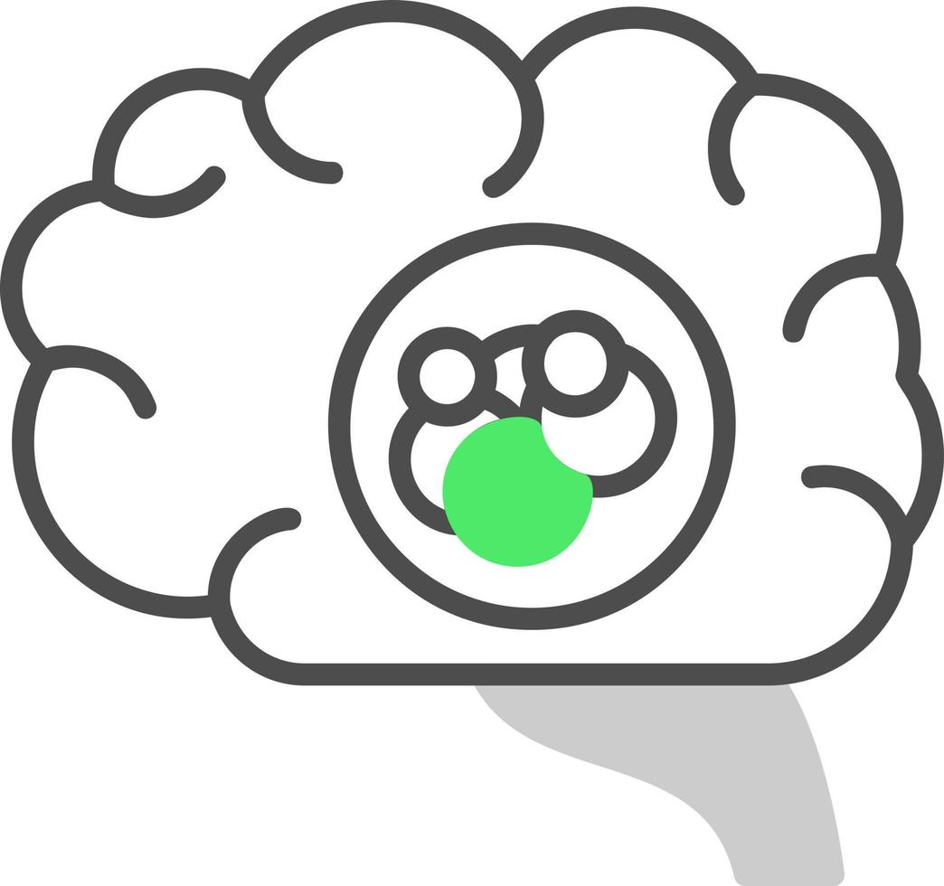 Brain Cancer Creative Icon Design vector