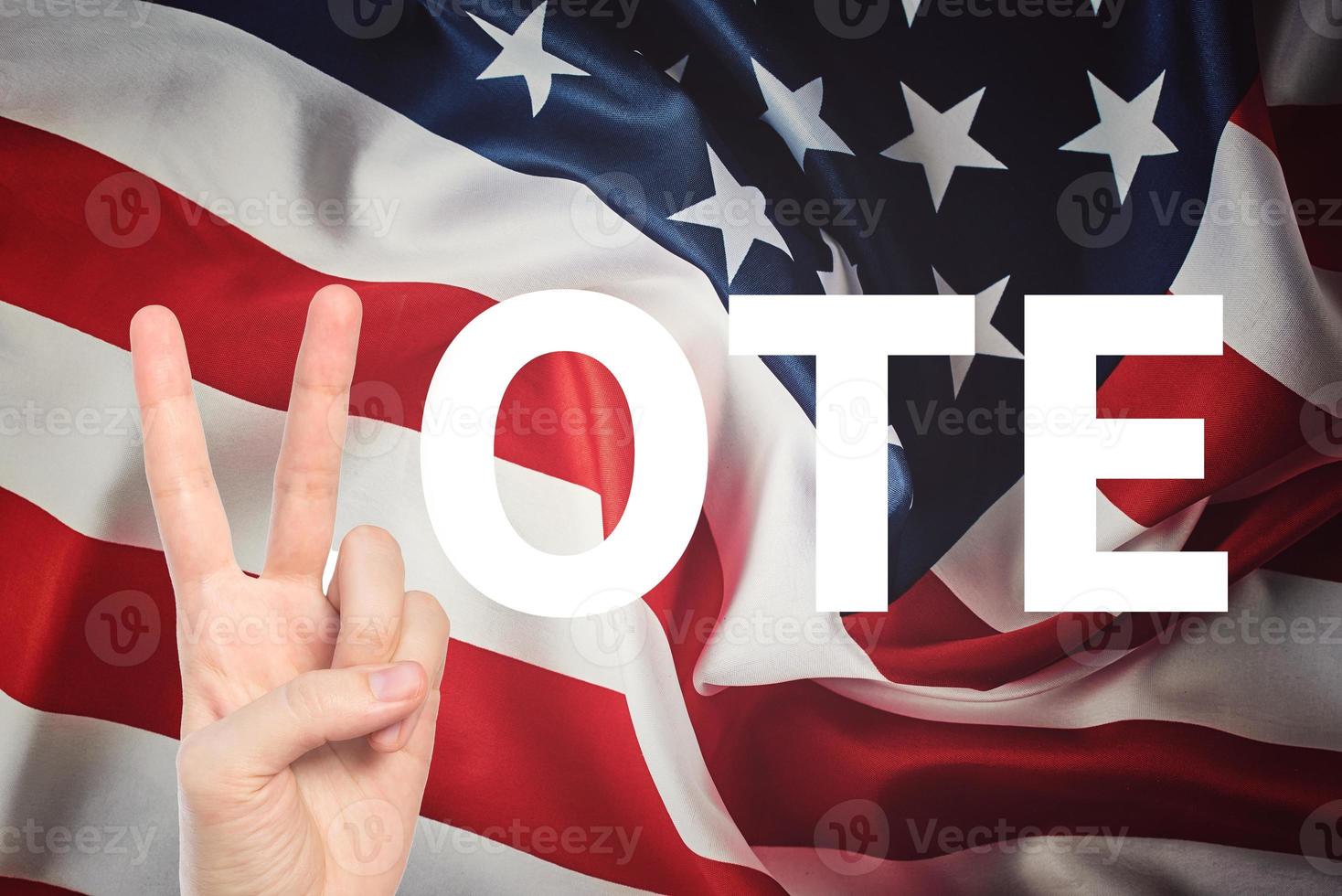 American flag background. USA flag waving, closeup photo