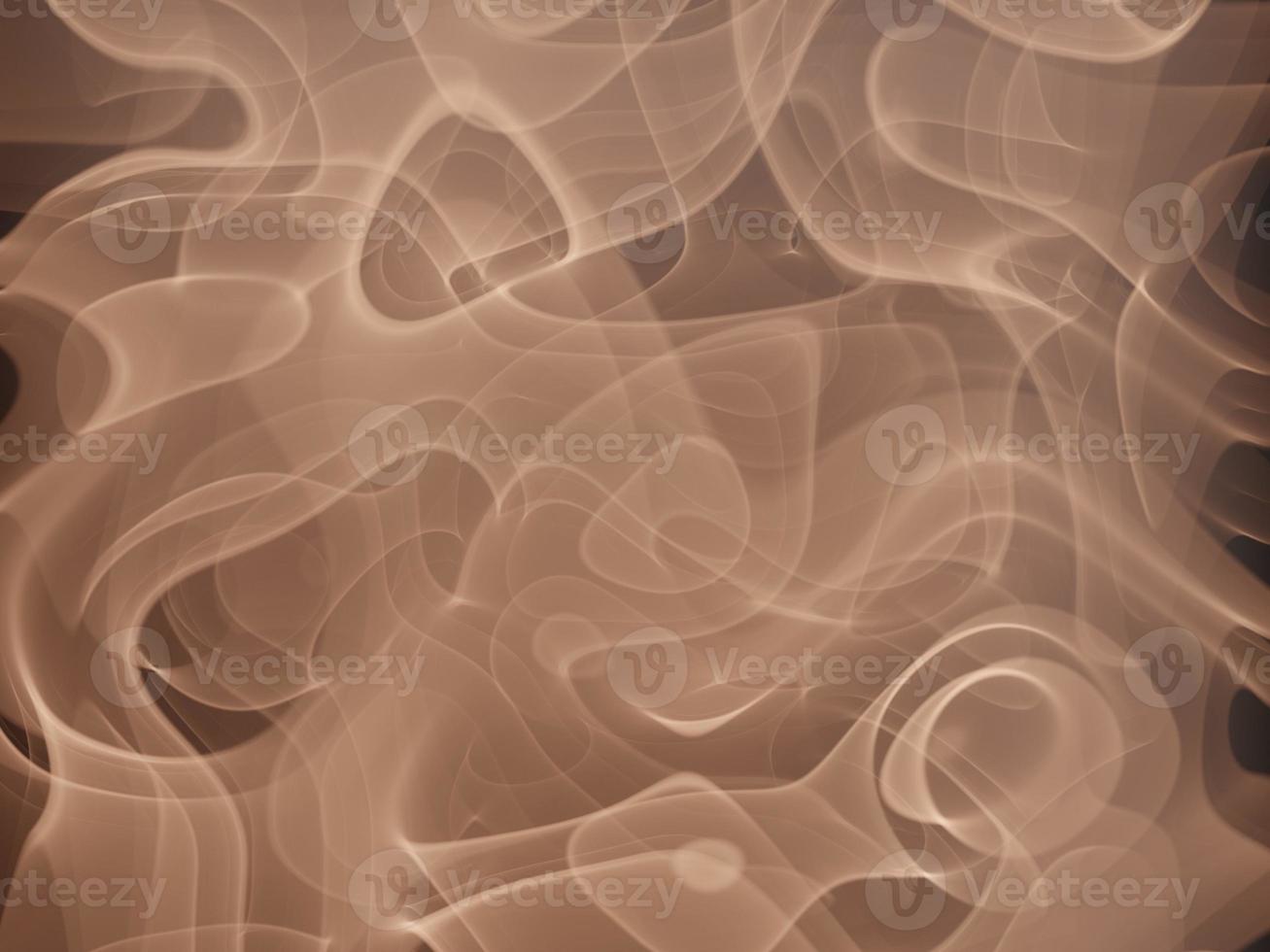 Orang smoke on black background, 3d render photo