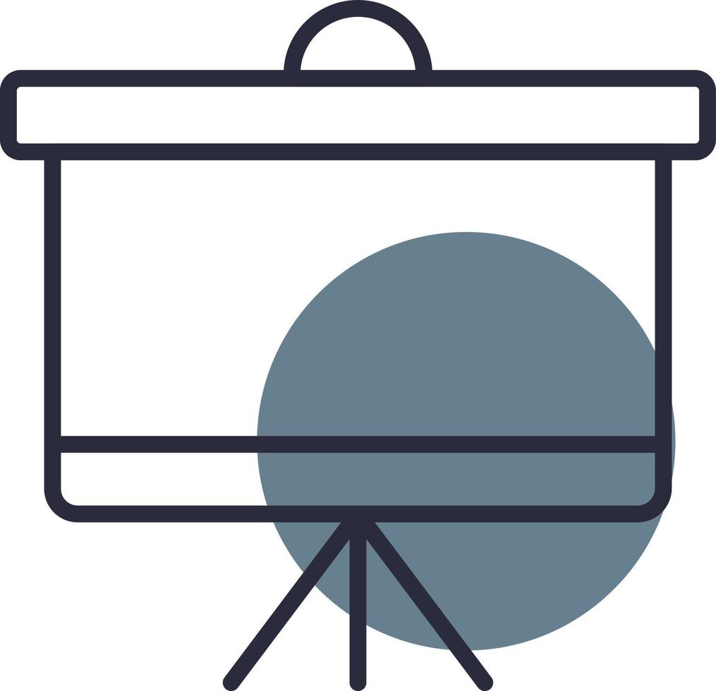 Projector Screen Creative Icon Design vector