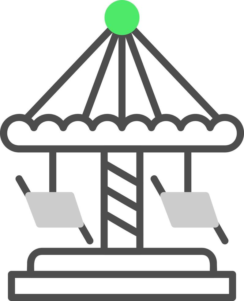 Merry Go Round Creative Icon Design vector