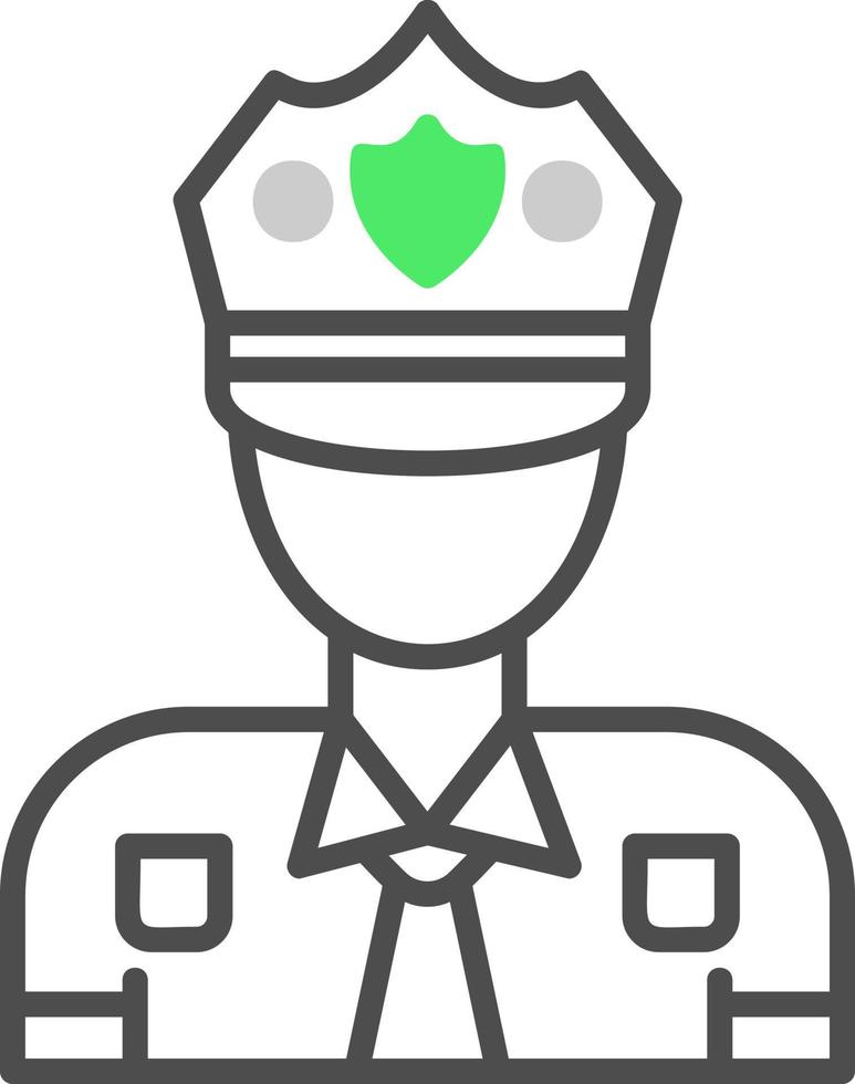 diseño de icono creativo de hombre policía vector