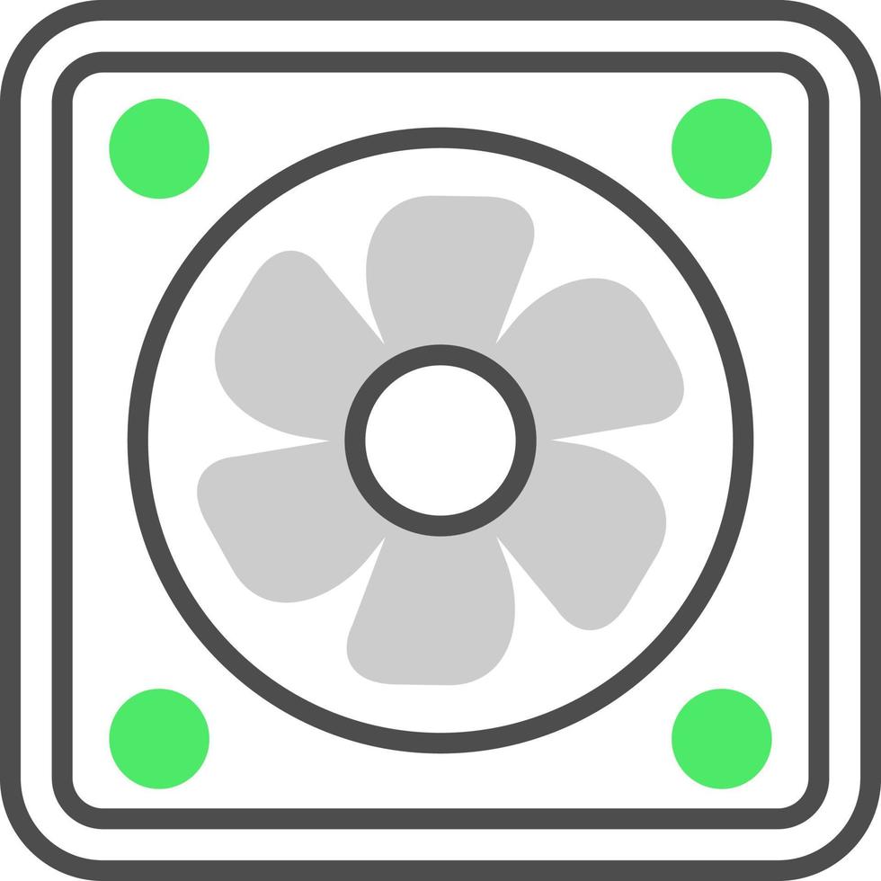 Fan Creative Icon Design vector