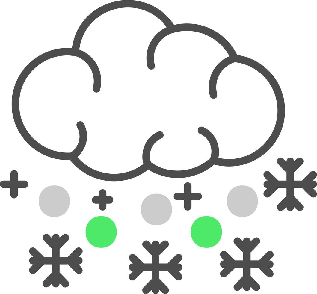 diseño de icono creativo de nieve vector