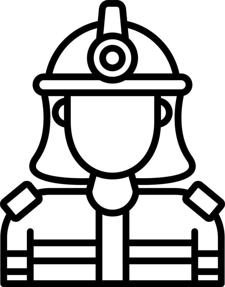 Firefighter Creative Icon Design vector