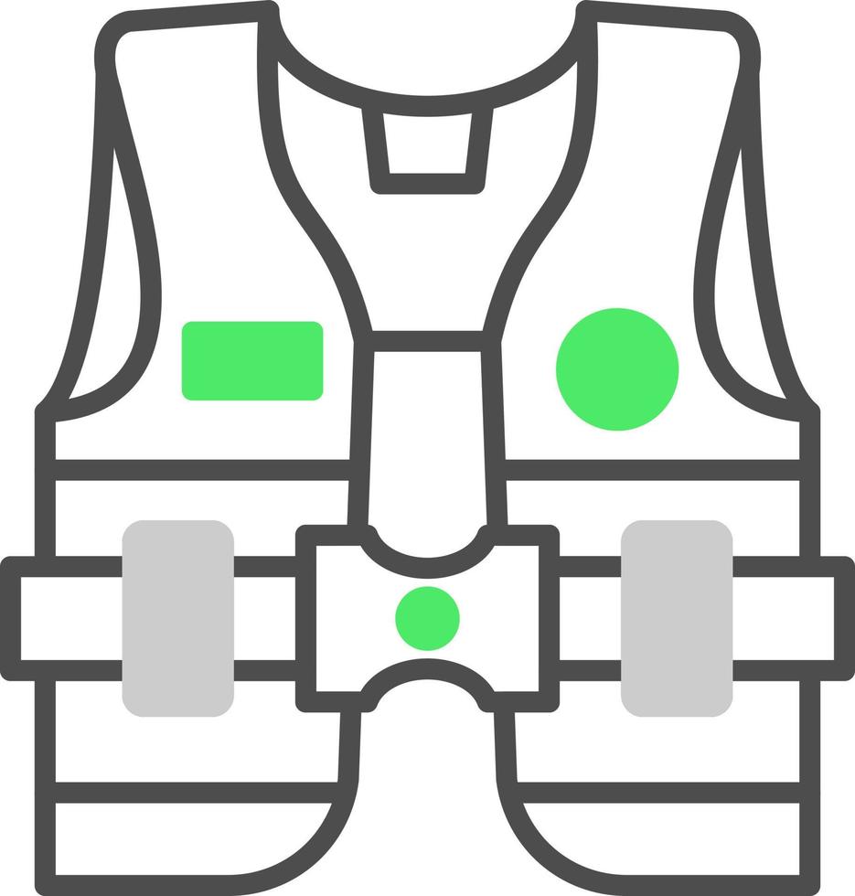Life Jacket Creative Icon Design vector