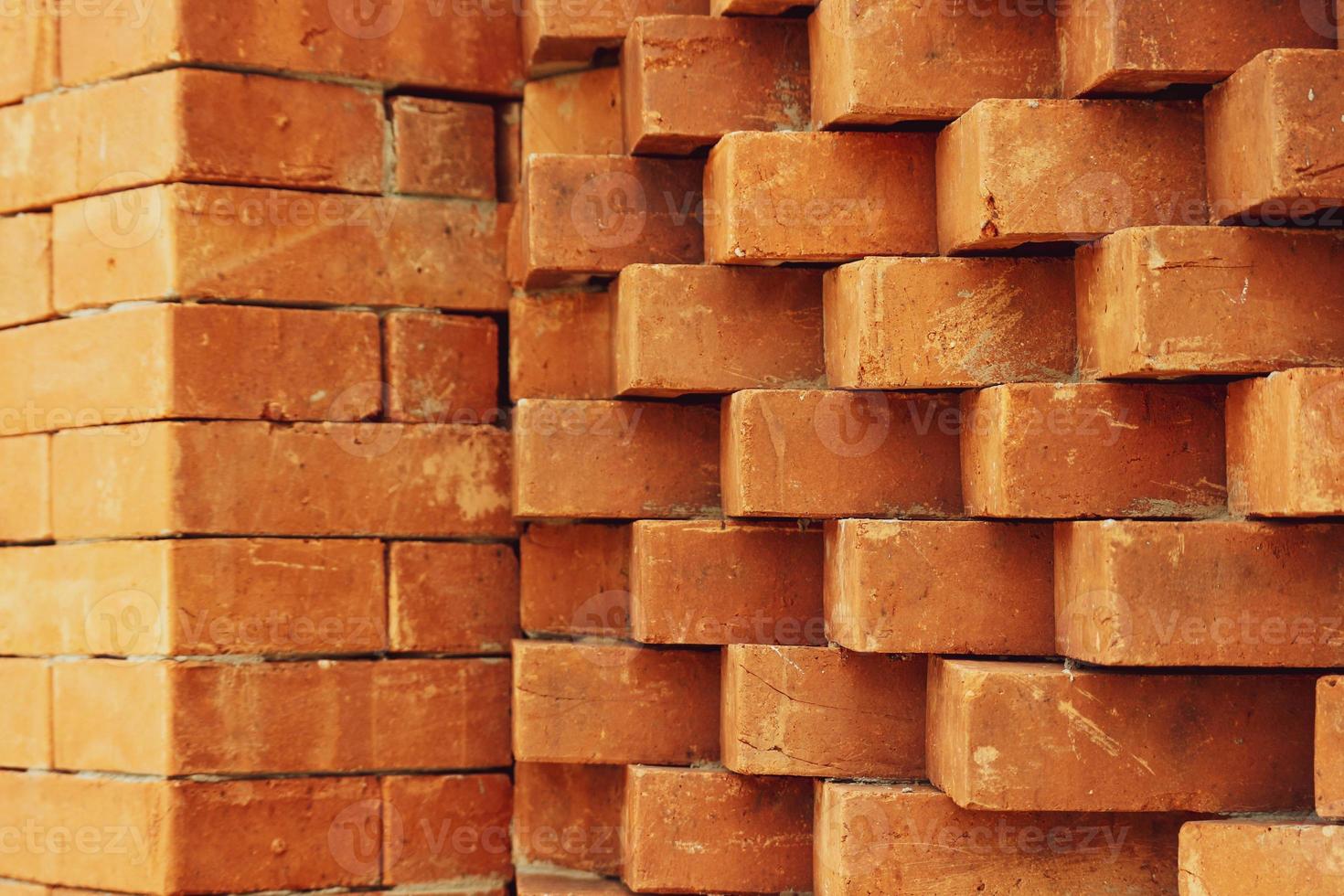 The arrangement of the bricks arranged in such a way forms a very beautiful building photo
