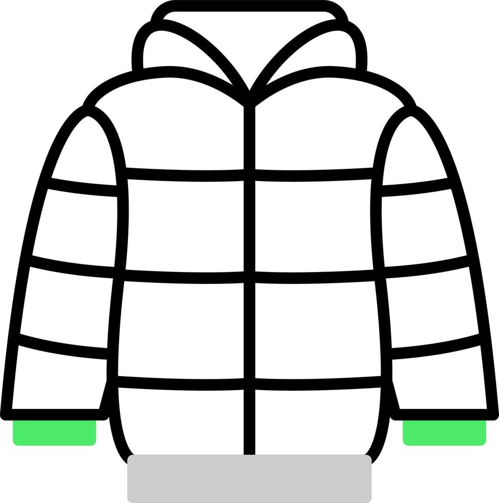 diseño de icono creativo de chaqueta vector