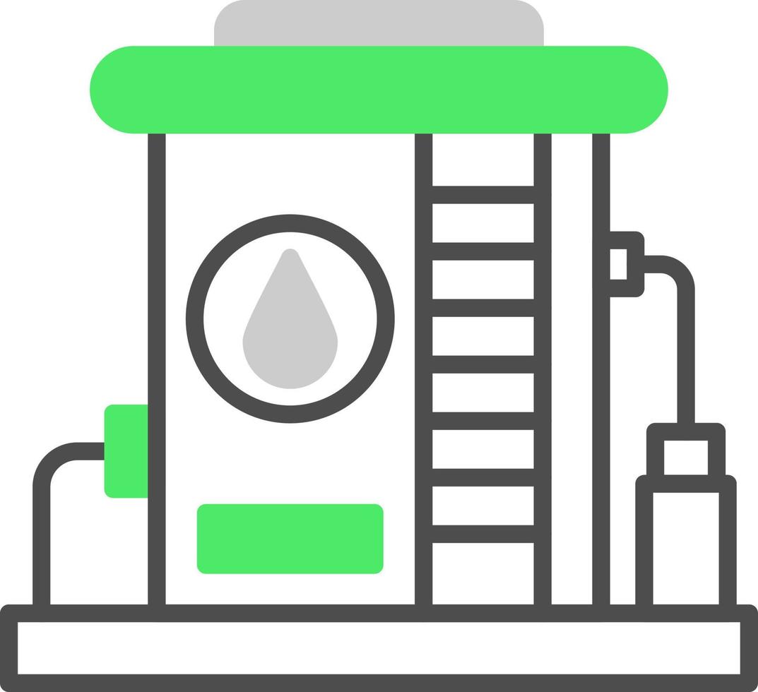 Oil Tank Creative Icon Design vector