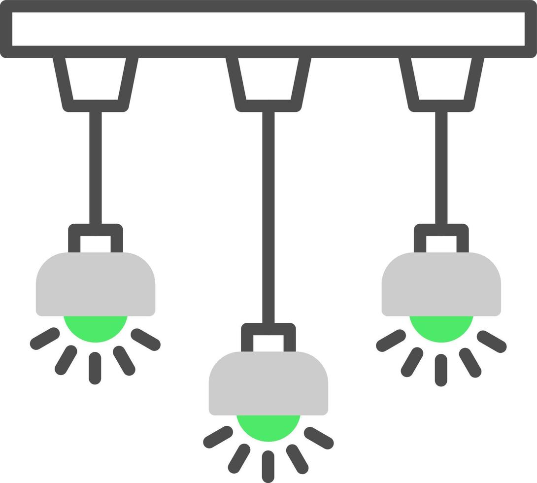 Ceiling Light Creative Icon Design vector