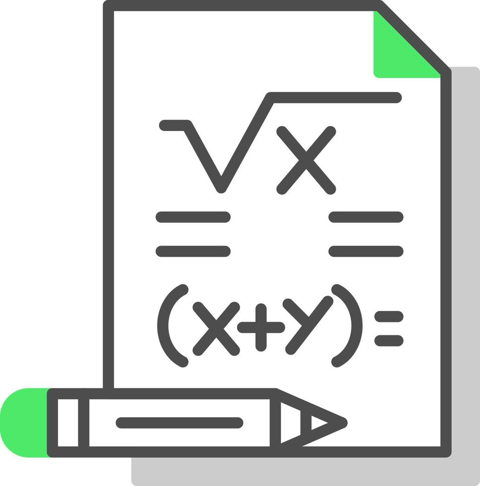 diseño de icono creativo de matemáticas vector