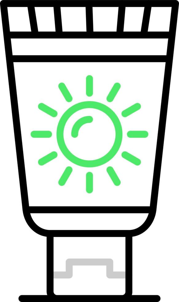 Sunscreen Creative Icon Design vector