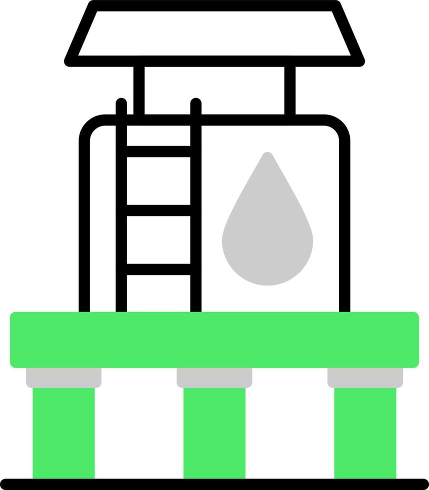 diseño de icono creativo de tanque de agua vector