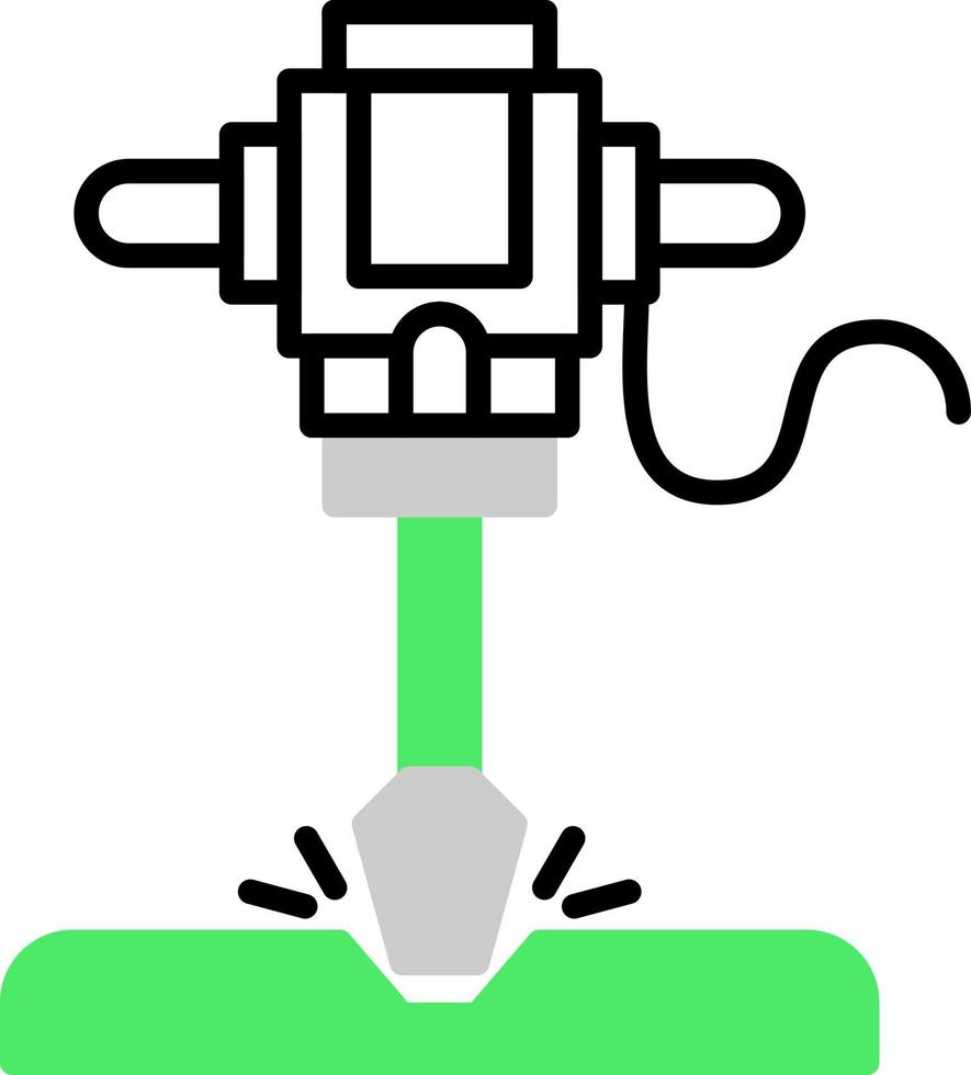 Road Drill Creative Icon Design vector