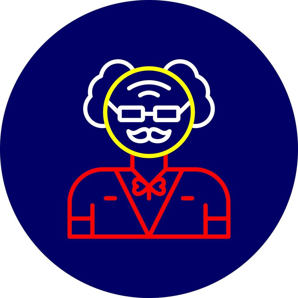 Old Man Creative Icon Design vector