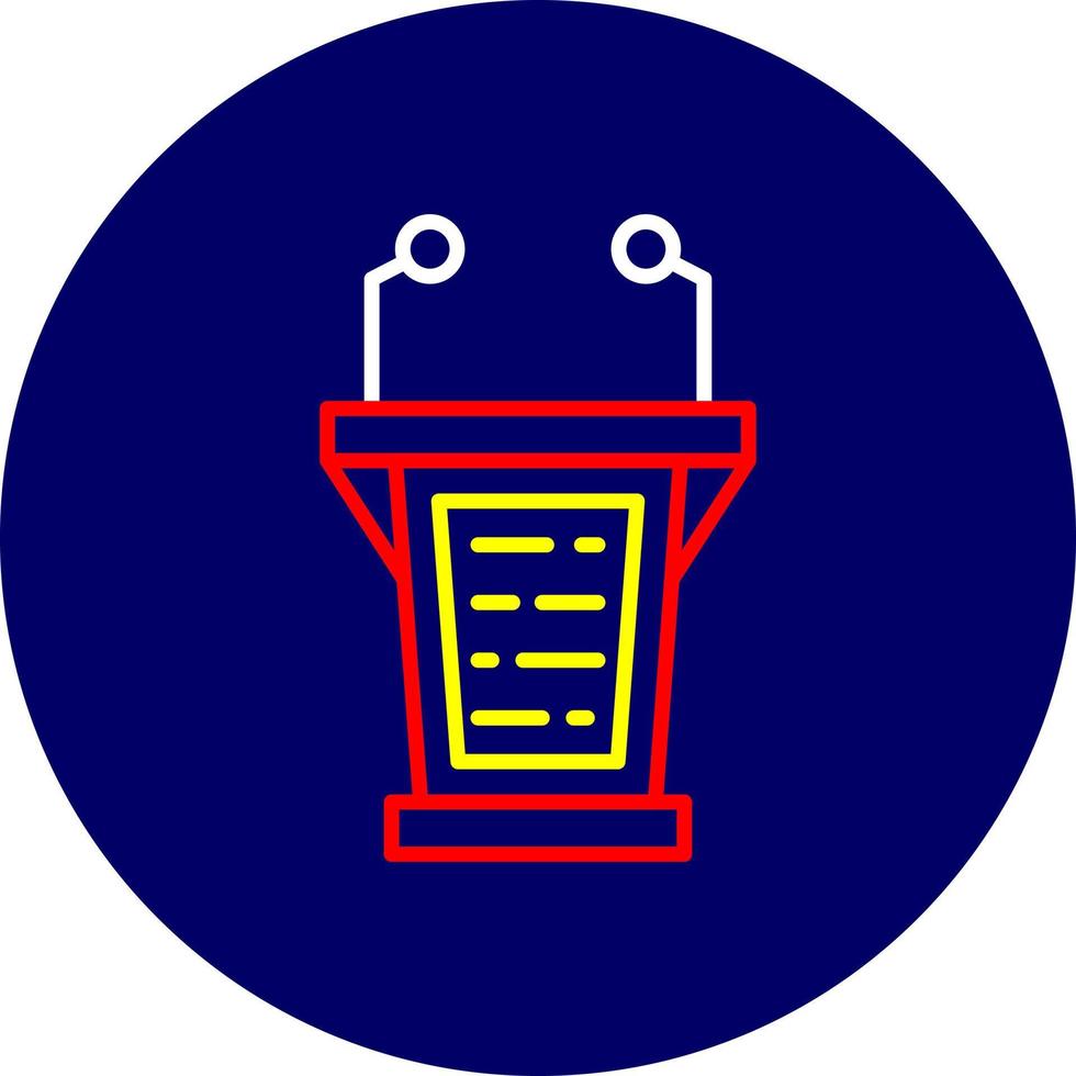 Lectern Creative Icon Design vector