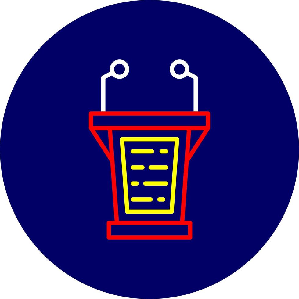 Lectern Creative Icon Design vector