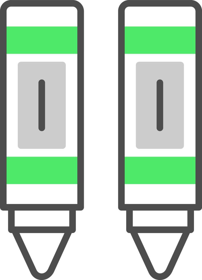 Crayon Creative Icon Design vector