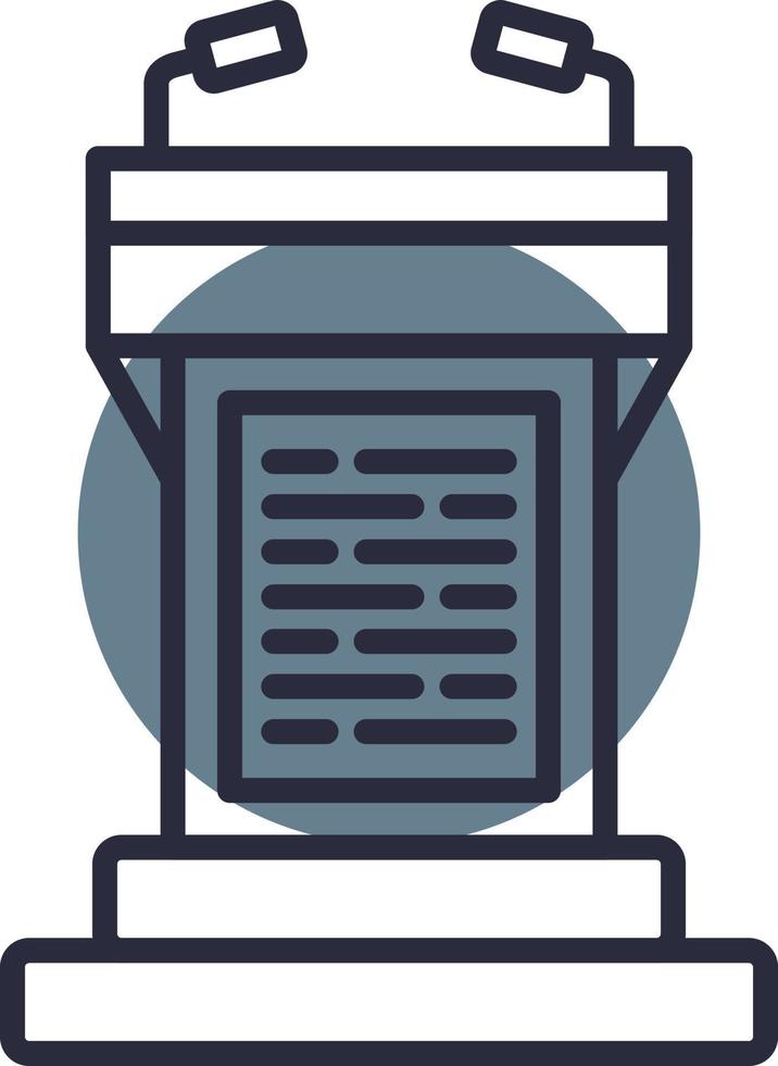 Tribune Creative Icon Design vector