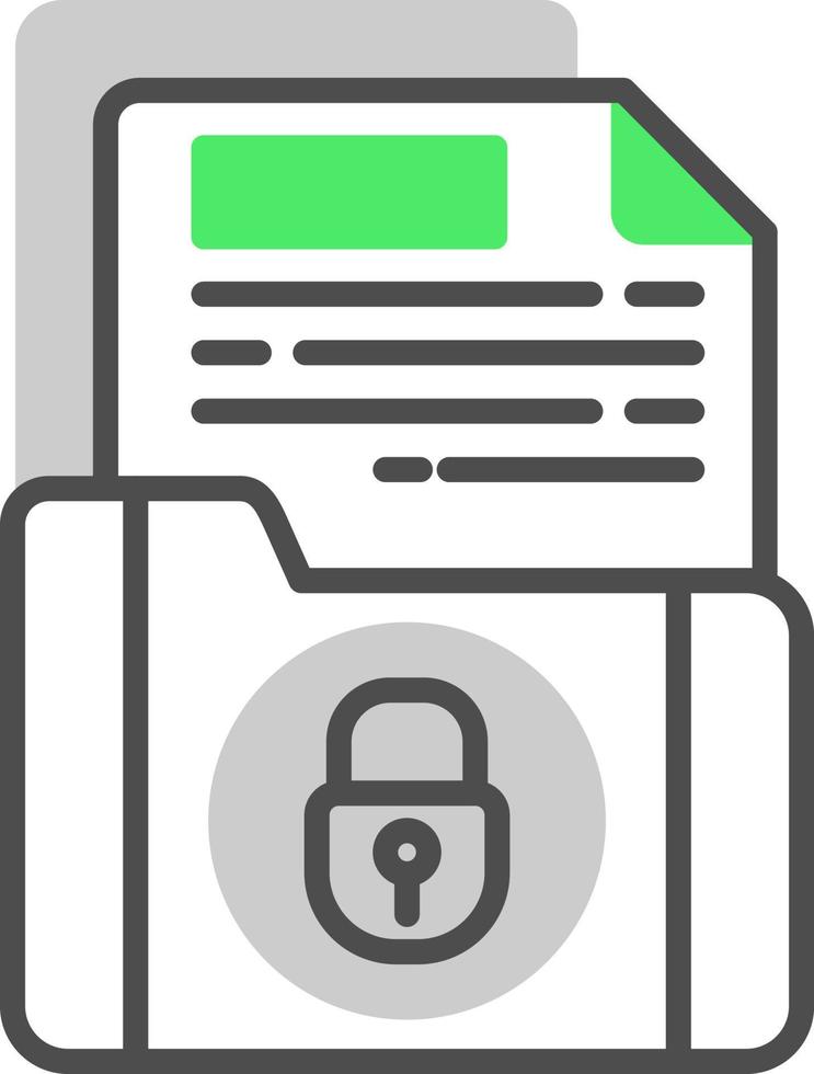 Confidential Creative Icon Design vector