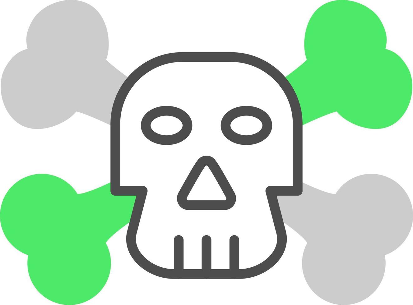 diseño de icono creativo muerto vector