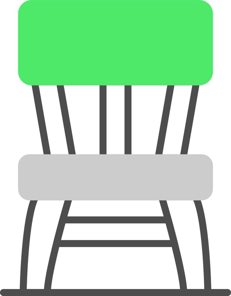 Wooden Chair Creative Icon Design vector