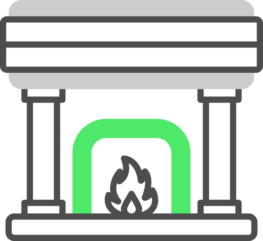Fireplace Creative Icon Design vector