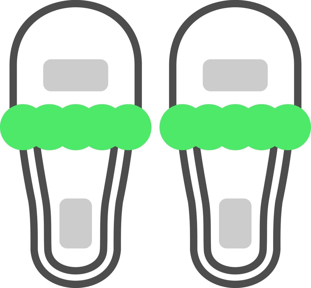Slippers Creative Icon Design vector