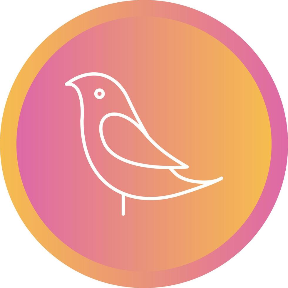 Unique Birds Vector Line Icon