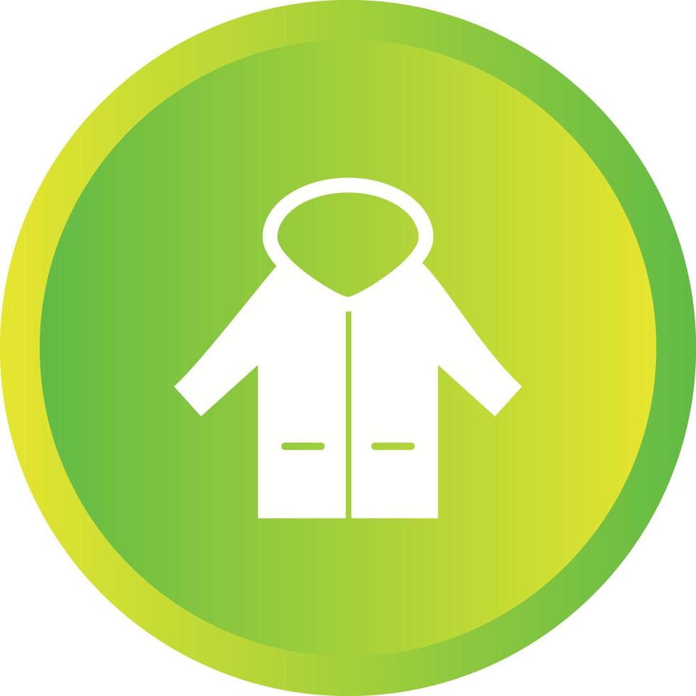 Unique Coat Vector Glyph Icon