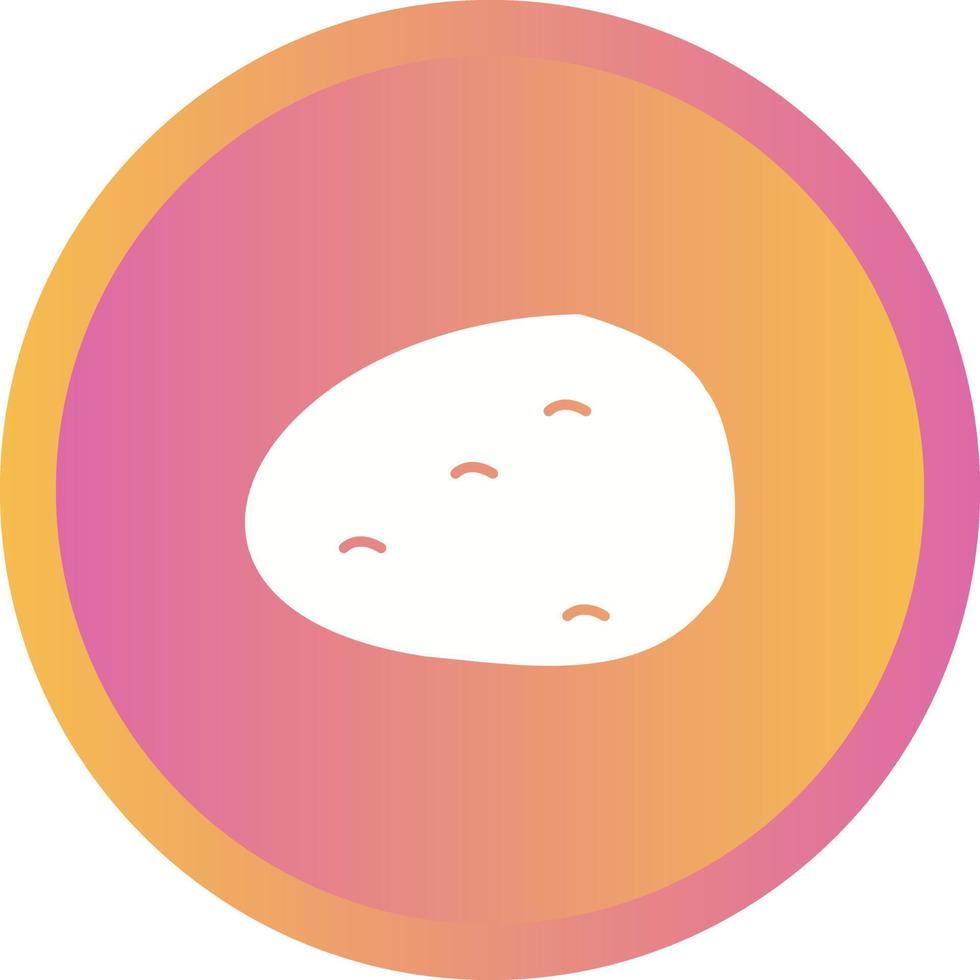 Unique Potato Vector Glyph Icon