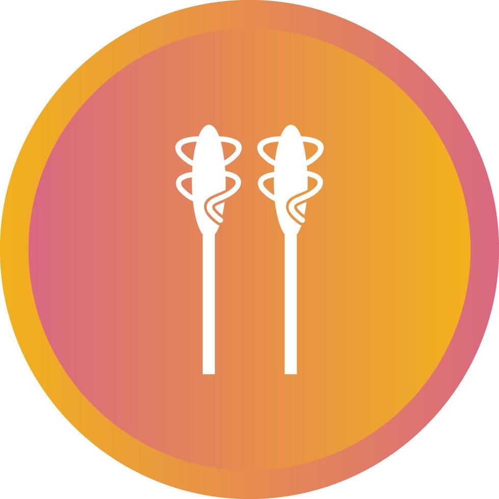 Unique Asparagus Vector Glyph Icon