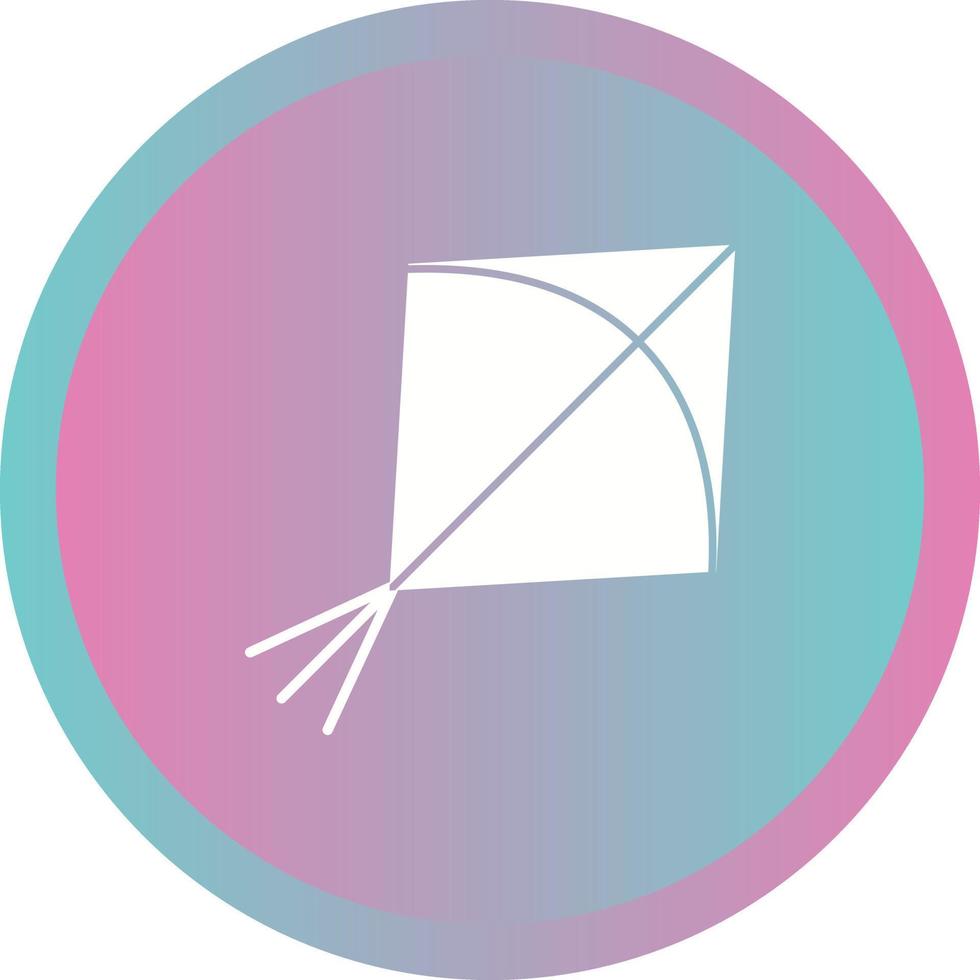 Unique Kite Vector Glyph Icon